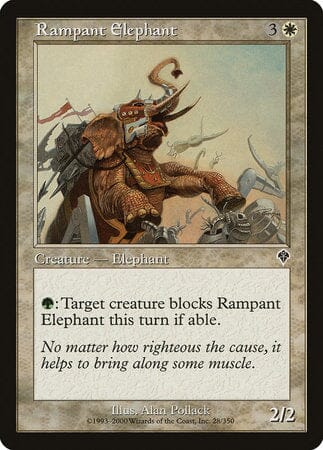 Rampant Elephant [Invasion] MTG Single Magic: The Gathering  | Multizone: Comics And Games