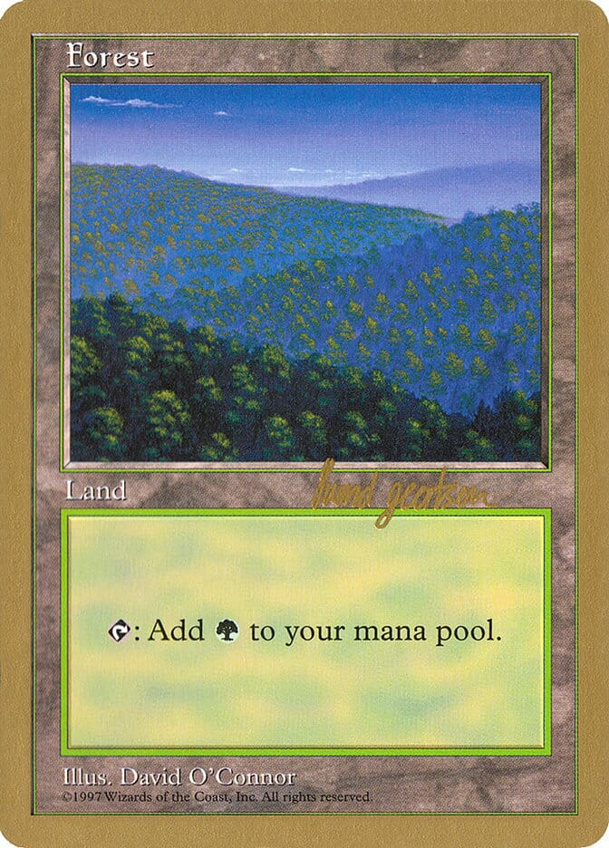 Forest (418) (Svend Geertsen) [World Championship Decks 1997] MTG Single Magic: The Gathering  | Multizone: Comics And Games