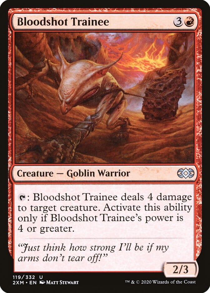 Bloodshot Trainee [Double Masters] MTG Single Magic: The Gathering  | Multizone: Comics And Games