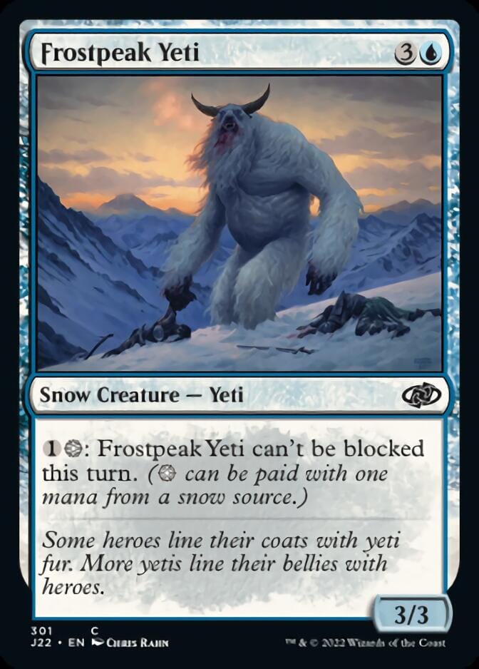 Frostpeak Yeti [Jumpstart 2022] MTG Single Magic: The Gathering  | Multizone: Comics And Games