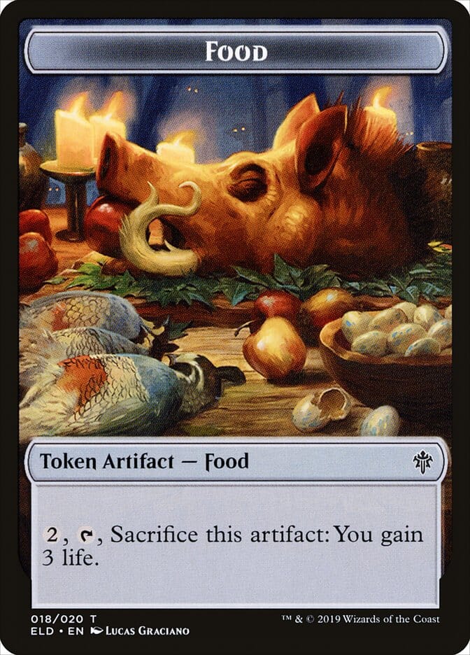 Food (018/020) [Throne of Eldraine Tokens] MTG Single Magic: The Gathering  | Multizone: Comics And Games
