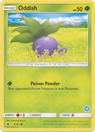 Oddish (4/147) (Deck Exclusive #11) [Sun & Moon: Trainer Kit - Alolan Ninetales] Pokemon Single Pokémon  | Multizone: Comics And Games