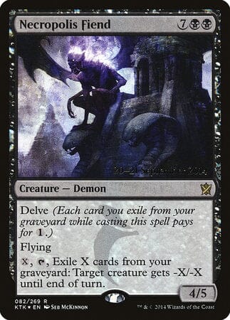 Necropolis Fiend [Khans of Tarkir Promos] MTG Single Magic: The Gathering  | Multizone: Comics And Games