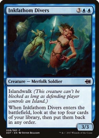 Inkfathom Divers [Duel Decks: Merfolk vs. Goblins] MTG Single Magic: The Gathering  | Multizone: Comics And Games
