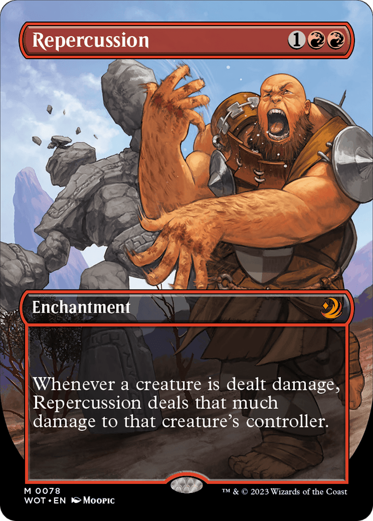 Repercussion (Anime Borderless) [Wilds of Eldraine: Enchanting Tales] MTG Single Magic: The Gathering  | Multizone: Comics And Games