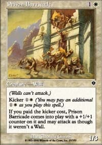 Prison Barricade [Invasion] MTG Single Magic: The Gathering  | Multizone: Comics And Games