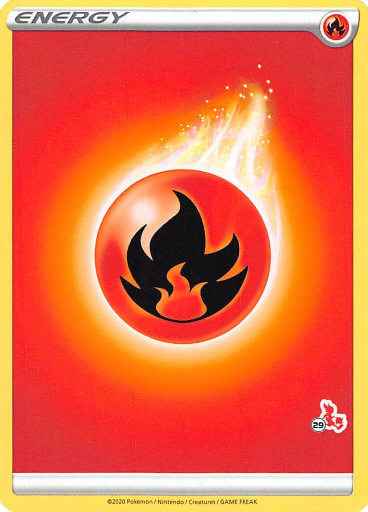 Fire Energy (Cinderace Stamp #29) [Battle Academy 2022] Pokemon Single Pokémon  | Multizone: Comics And Games