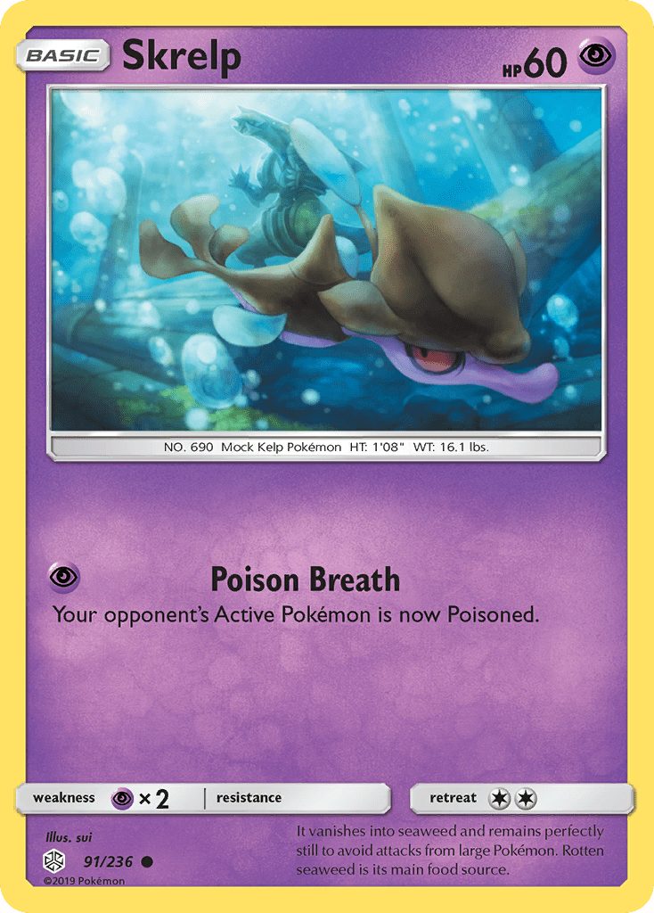 Skrelp (91/236) [Sun & Moon: Cosmic Eclipse] Pokemon Single Pokémon  | Multizone: Comics And Games