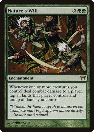 Nature's Will [Champions of Kamigawa] MTG Single Magic: The Gathering  | Multizone: Comics And Games