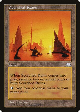 Scorched Ruins [Weatherlight] MTG Single Magic: The Gathering  | Multizone: Comics And Games