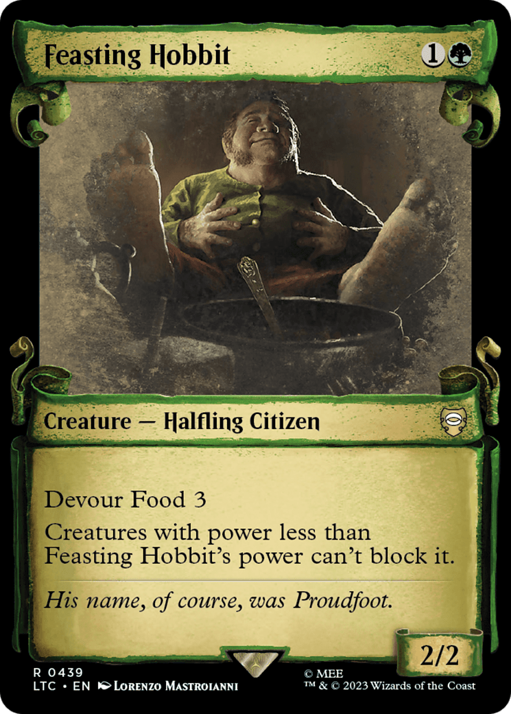 Feasting Hobbit [The Lord of the Rings: Tales of Middle-Earth Commander Showcase Scrolls] MTG Single Magic: The Gathering  | Multizone: Comics And Games