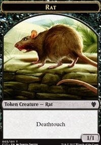 Rat (003) // Cat (001) Double-sided Token [Commander 2017 Tokens] MTG Single Magic: The Gathering  | Multizone: Comics And Games