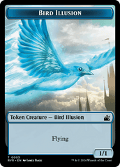 Bird // Bird Illusion Double-Sided Token [Ravnica Remastered Tokens] MTG Single Magic: The Gathering  | Multizone: Comics And Games