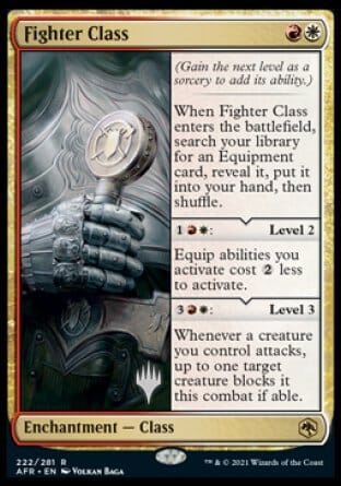 Fighter Class (Promo Pack) [Dungeons & Dragons: Adventures in the Forgotten Realms Promos] MTG Single Magic: The Gathering  | Multizone: Comics And Games