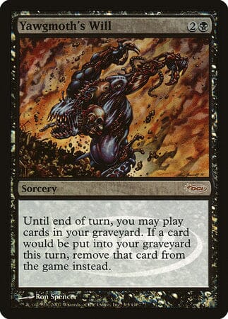 Yawgmoth's Will [Judge Gift Cards 2007] MTG Single Magic: The Gathering  | Multizone: Comics And Games