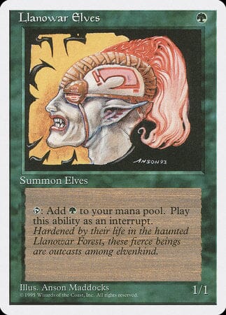 Llanowar Elves [Fourth Edition] MTG Single Magic: The Gathering  | Multizone: Comics And Games