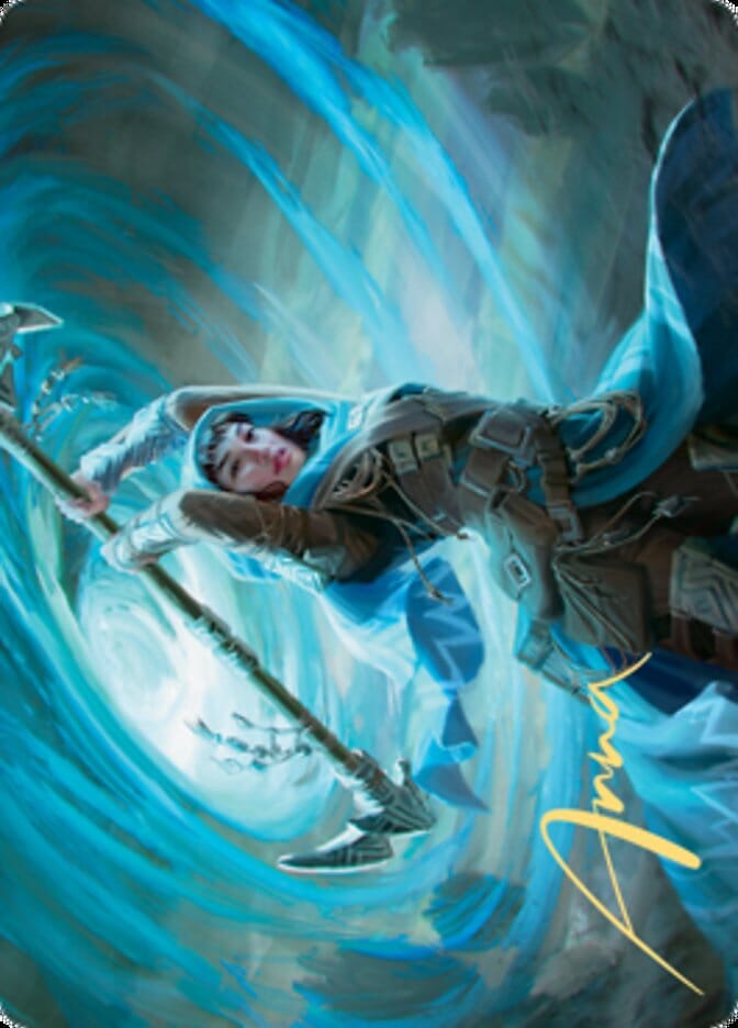 Sea Gate Stormcaller Art Card (Gold-Stamped Signature) [Zendikar Rising Art Series] MTG Single Magic: The Gathering  | Multizone: Comics And Games