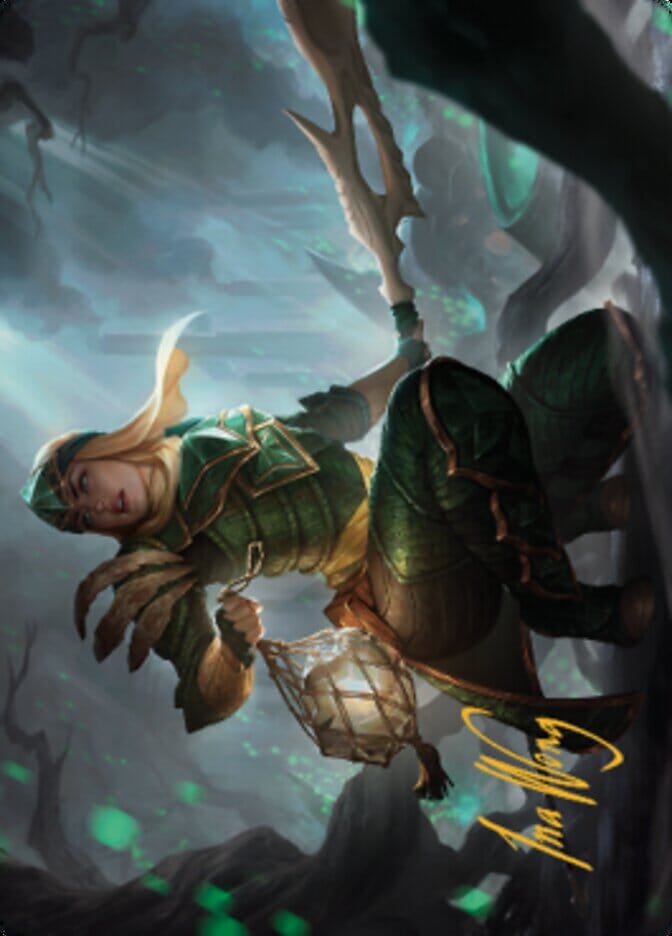 Argothian Opportunist Art Card (Gold-Stamped Signature) [The Brothers' War Art Series] MTG Single Magic: The Gathering  | Multizone: Comics And Games