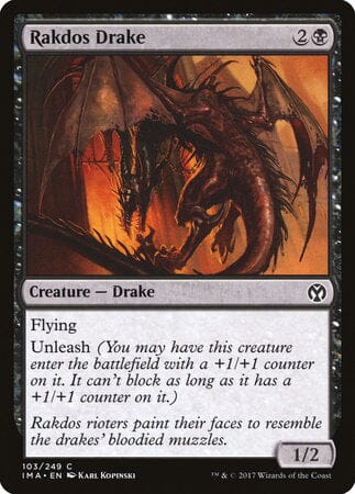 Rakdos Drake [Iconic Masters] MTG Single Magic: The Gathering  | Multizone: Comics And Games