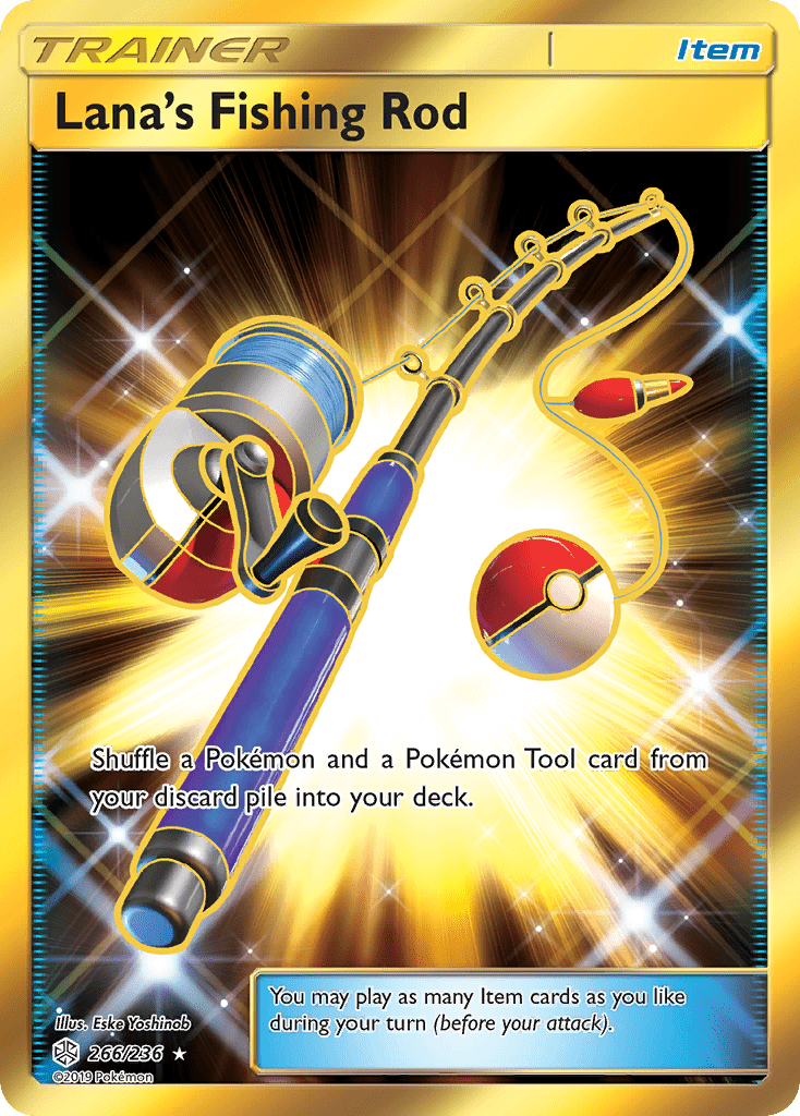 Lana's Fishing Rod (266/236) [Sun & Moon: Cosmic Eclipse] Pokemon Single Pokémon  | Multizone: Comics And Games