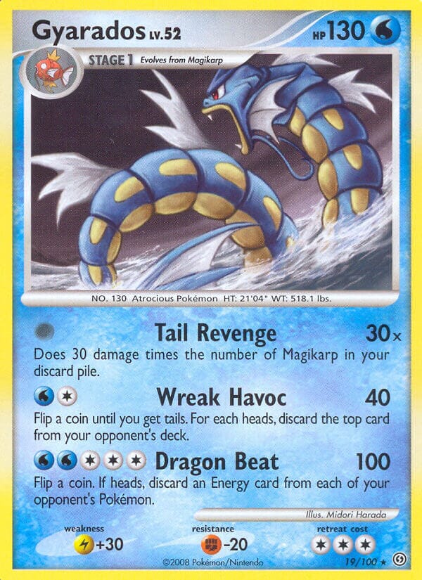 Gyarados (19/100) (Theme Deck Exclusive) [Diamond & Pearl: Stormfront] Pokemon Single Pokémon  | Multizone: Comics And Games