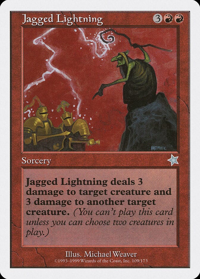 Jagged Lightning [Starter 1999] MTG Single Magic: The Gathering  | Multizone: Comics And Games