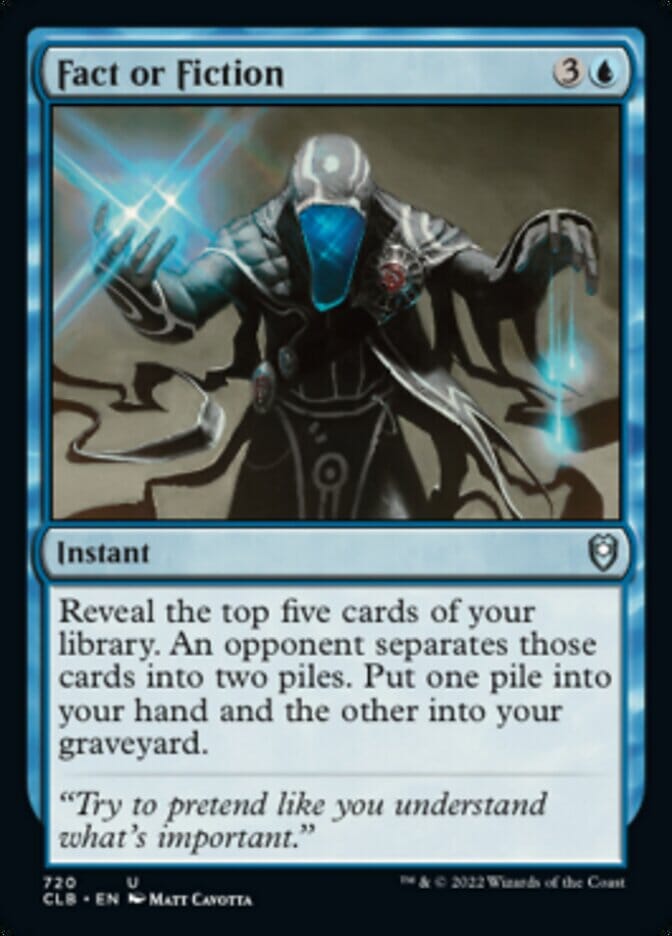 Fact or Fiction [Commander Legends: Battle for Baldur's Gate] MTG Single Magic: The Gathering  | Multizone: Comics And Games