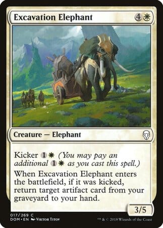 Excavation Elephant [Dominaria] MTG Single Magic: The Gathering  | Multizone: Comics And Games