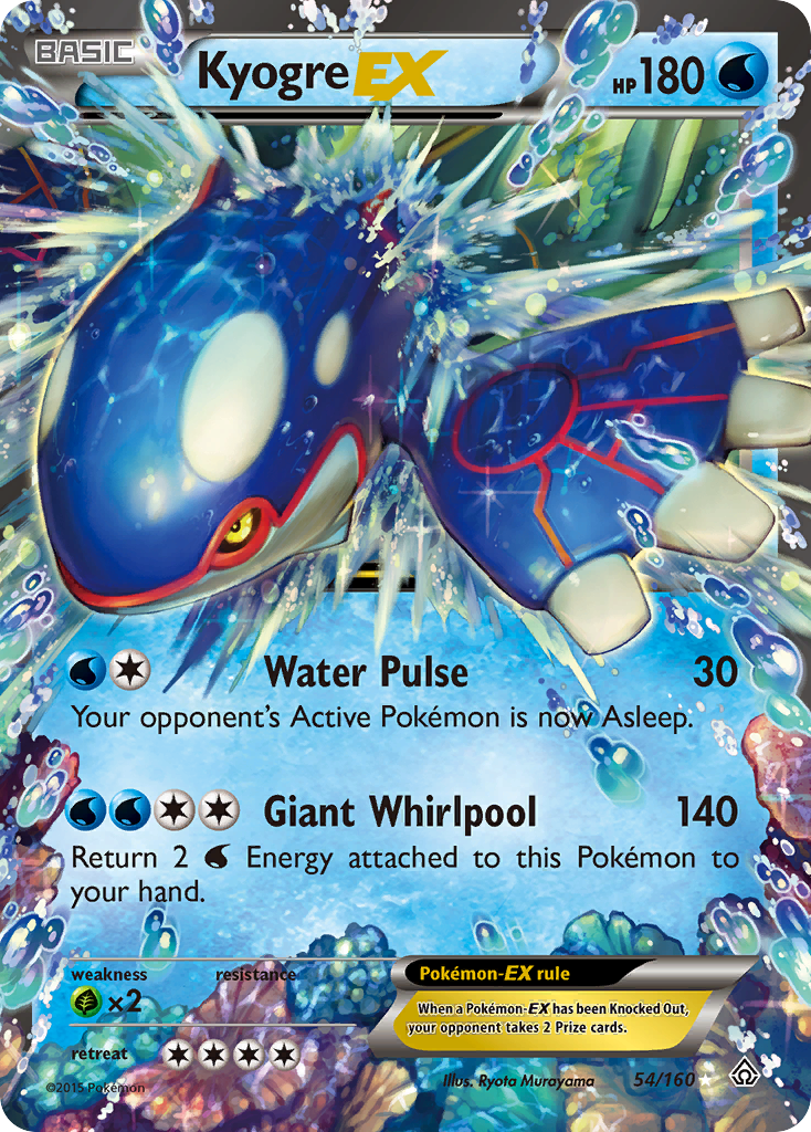 Kyogre EX (54/160) [XY: Primal Clash] Pokemon Single Pokémon  | Multizone: Comics And Games