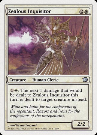 Zealous Inquisitor [Ninth Edition] MTG Single Magic: The Gathering  | Multizone: Comics And Games