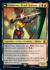 Flamewar, Brash Veteran // Flamewar, Streetwise Operative [Universes Beyond: Transformers] MTG Single Magic: The Gathering  | Multizone: Comics And Games