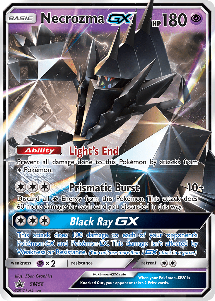 Necrozma GX (SM58) [Sun & Moon: Black Star Promos] Pokemon Single Pokémon  | Multizone: Comics And Games