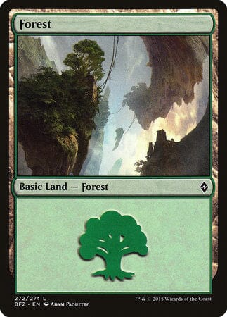 Forest (272) [Battle for Zendikar] MTG Single Magic: The Gathering  | Multizone: Comics And Games