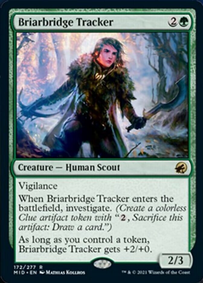 Briarbridge Tracker [Innistrad: Midnight Hunt] MTG Single Magic: The Gathering  | Multizone: Comics And Games