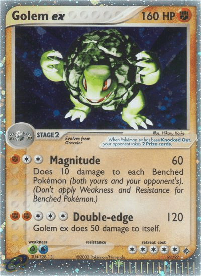 Golem ex (91/97) [EX: Dragon] Pokemon Single Pokémon  | Multizone: Comics And Games