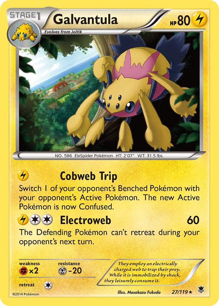 Galvantula(27/119) (Theme Deck Exclusive) [XY: Phantom Forces] Pokemon Single Pokémon  | Multizone: Comics And Games
