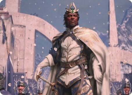 Aragorn, King of Gondor Art Card [The Lord of the Rings: Tales of Middle-earth Art Series] MTG Single Magic: The Gathering  | Multizone: Comics And Games
