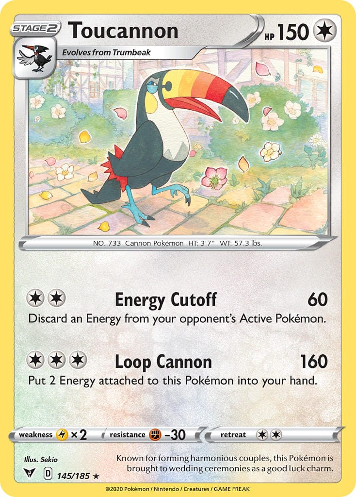 Toucannon (145/185) [Sword & Shield: Vivid Voltage] Pokemon Single Pokémon  | Multizone: Comics And Games