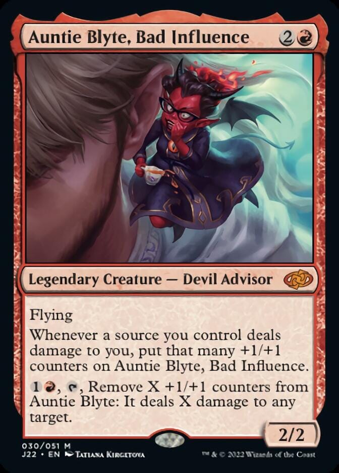 Auntie Blyte, Bad Influence [Jumpstart 2022] MTG Single Magic: The Gathering  | Multizone: Comics And Games
