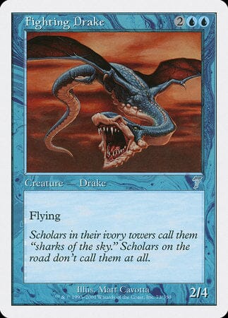 Fighting Drake [Seventh Edition] MTG Single Magic: The Gathering  | Multizone: Comics And Games