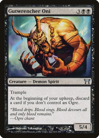 Gutwrencher Oni [Champions of Kamigawa] MTG Single Magic: The Gathering  | Multizone: Comics And Games