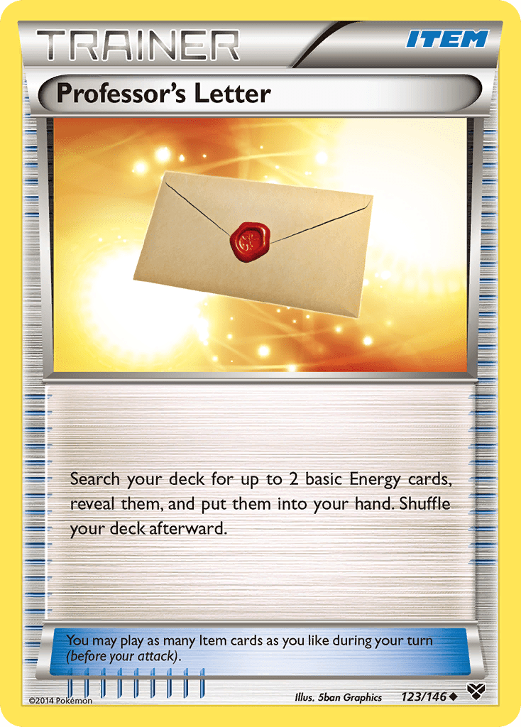 Professor's Letter (123/146) [XY: Base Set] Pokemon Single Pokémon  | Multizone: Comics And Games