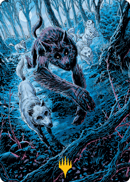 Untamed Pup Art Card (Gold-Stamped Signature) [Innistrad: Midnight Hunt Art Series] MTG Single Magic: The Gathering  | Multizone: Comics And Games