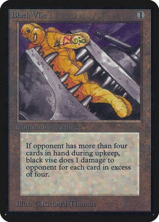 Black Vise [Limited Edition Alpha] MTG Single Magic: The Gathering  | Multizone: Comics And Games