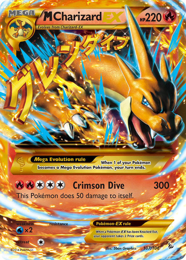 M Charizard EX (107/106) [XY: Flashfire] Pokemon Single Pokémon  | Multizone: Comics And Games