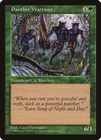 Panther Warriors [Visions] MTG Single Magic: The Gathering  | Multizone: Comics And Games