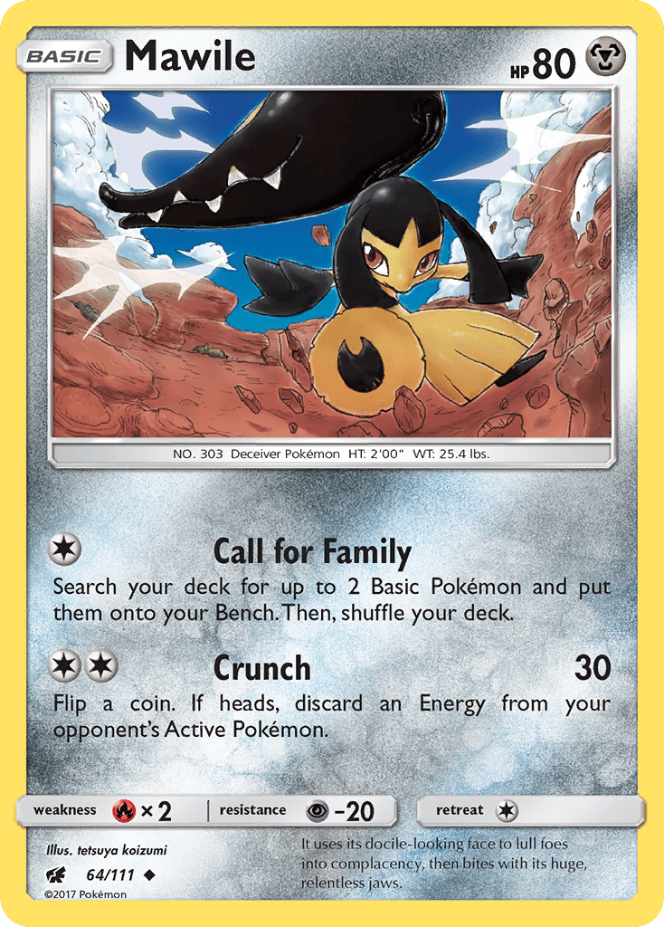 Mawile (64/111) [Sun & Moon: Crimson Invasion] Pokemon Single Pokémon  | Multizone: Comics And Games