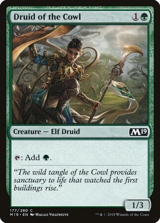 Druid of the Cowl [Core Set 2019] MTG Single Magic: The Gathering  | Multizone: Comics And Games