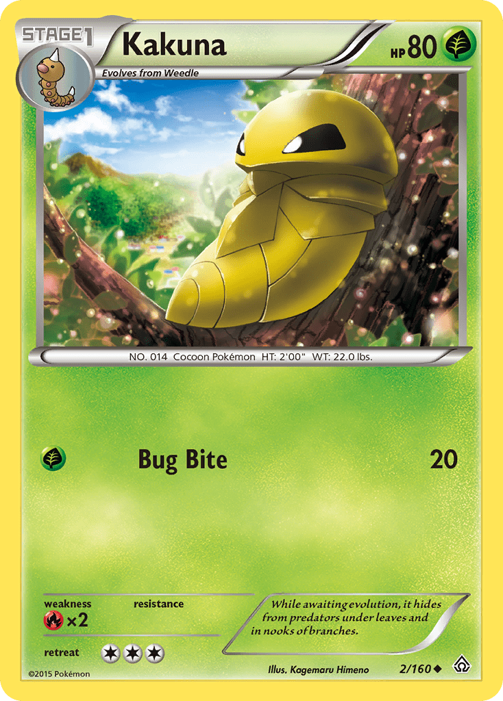 Kakuna (2/160) [XY: Primal Clash] Pokemon Single Pokémon  | Multizone: Comics And Games