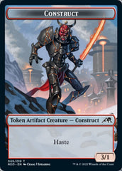 Samurai // Construct (006) Double-sided Token [Kamigawa: Neon Dynasty Tokens] MTG Single Magic: The Gathering  | Multizone: Comics And Games
